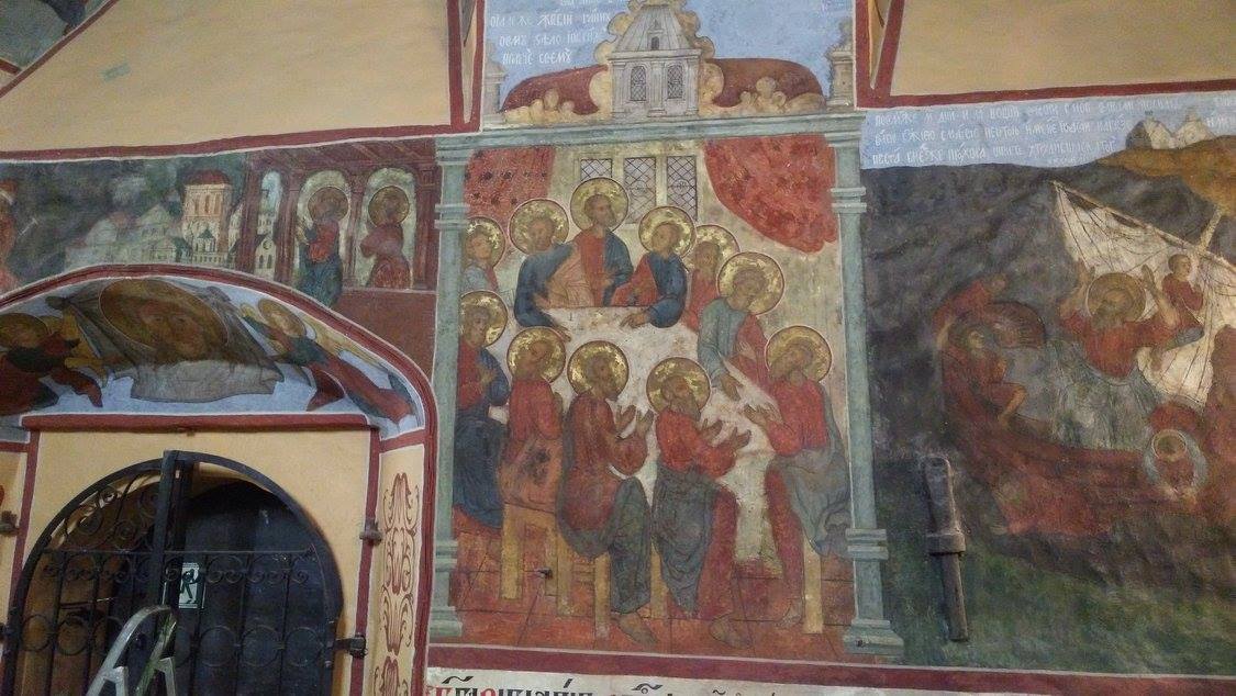 Росписи галерей церкви Иоанна Богослова