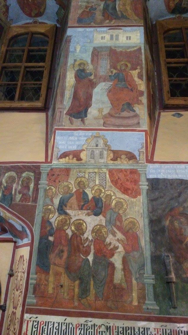Росписи галерей церкви Иоанна Богослова