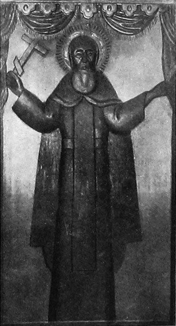 Резной образ преподобного Макария Унженского из Успенского храма