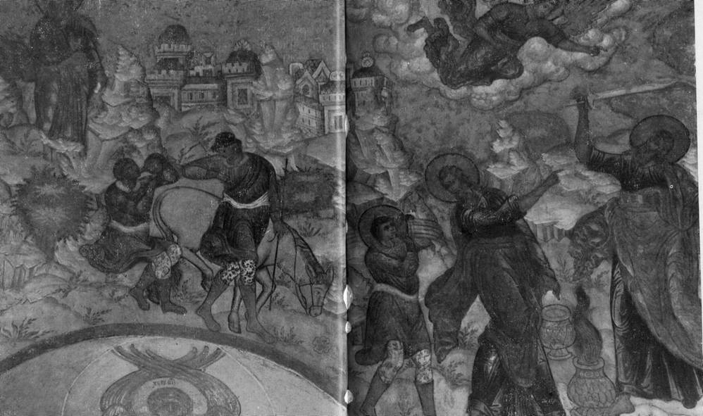 20. Фреска северной стены Троицкого собора. 1685