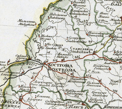 Карта 1822 года
