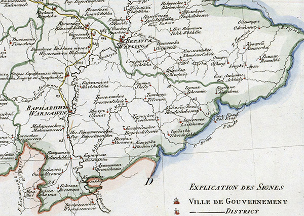 Карта 1822 года