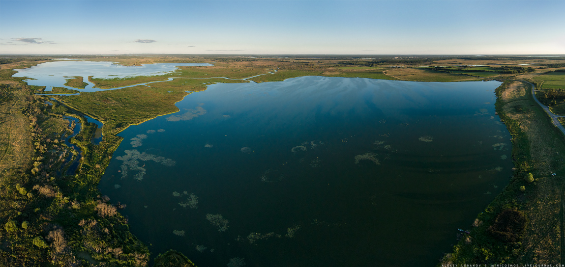  Пойменный ландшафт Костромской низменности. Озеро Искробольское и озеро Великое в Некрасовской пойме