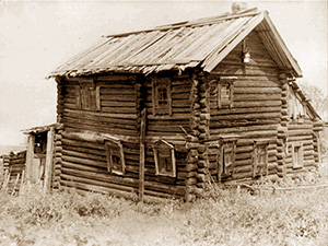 Дом построенный Ефимом Честняковым в начале ХХ века в Шаблове (не сохранился)