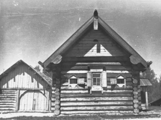  Russian ancient wooden hut