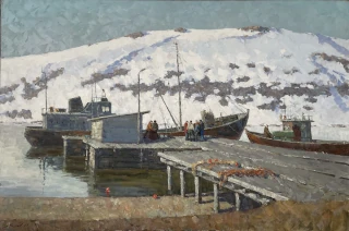  Групповой портрет моряков. Russian artists