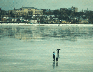 Russian winter in Kostroma