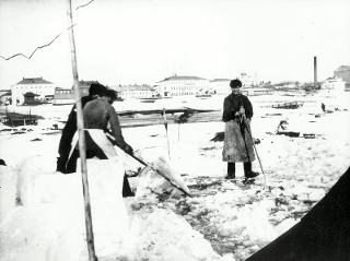  Волга зимой. Ice on the river Volga