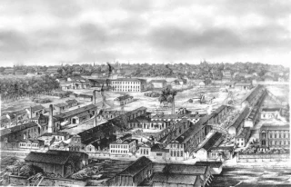  Вид с реки Костромы. Промышленные здания