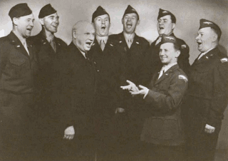 Choirmen in American military uniform