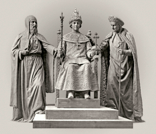  Скульптуры для памятника по случаю 300-летия династии Романовых